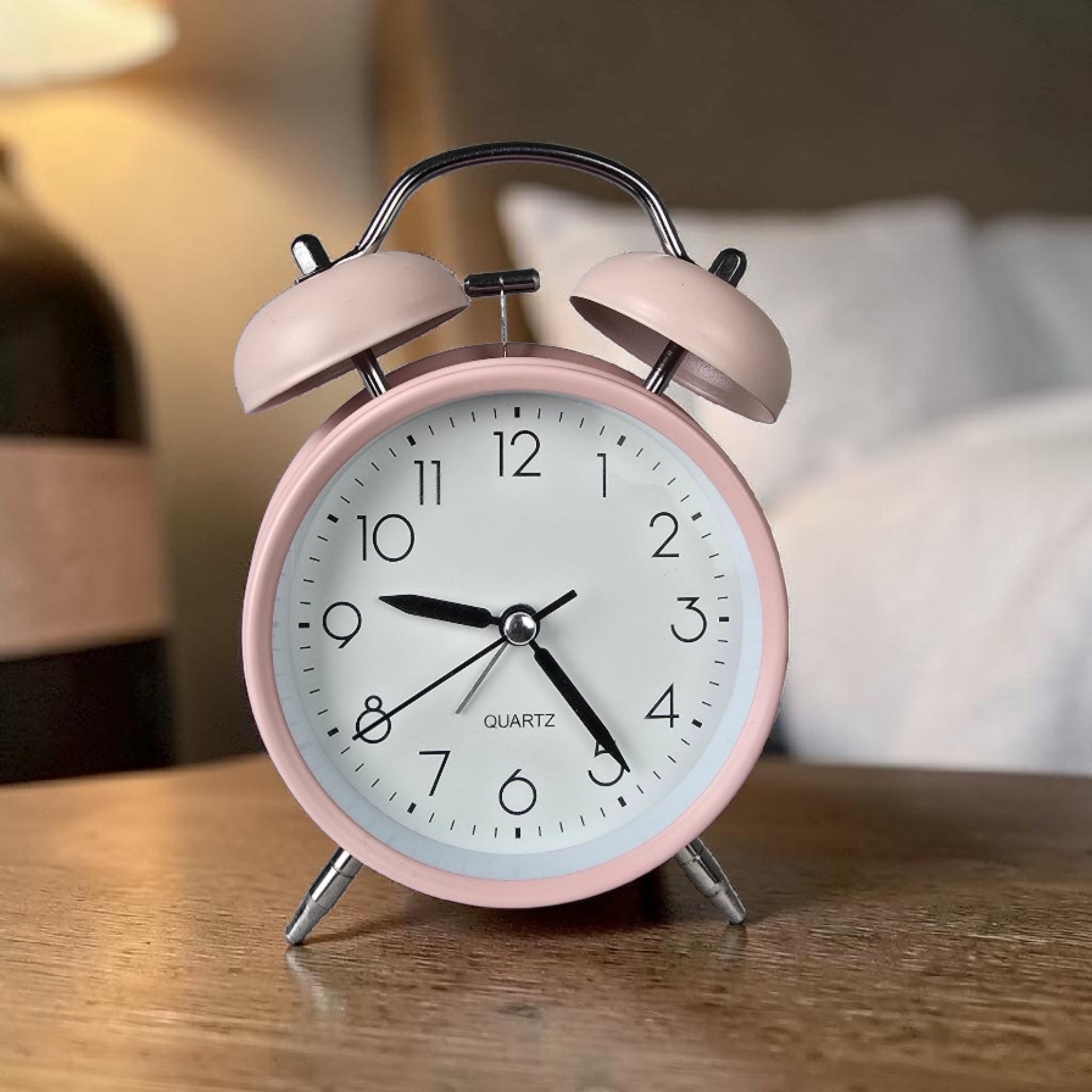 Bell Alarm Pink (RADIUM) Clock (TC-207)