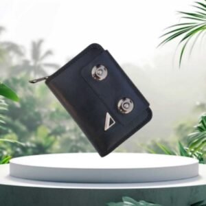 Card Holder double-button Full Zipper Security Walle