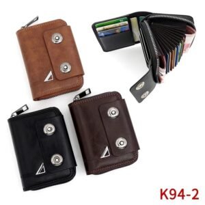 চায়না কার্ড হোল্ডার ওয়ালেট (Black)